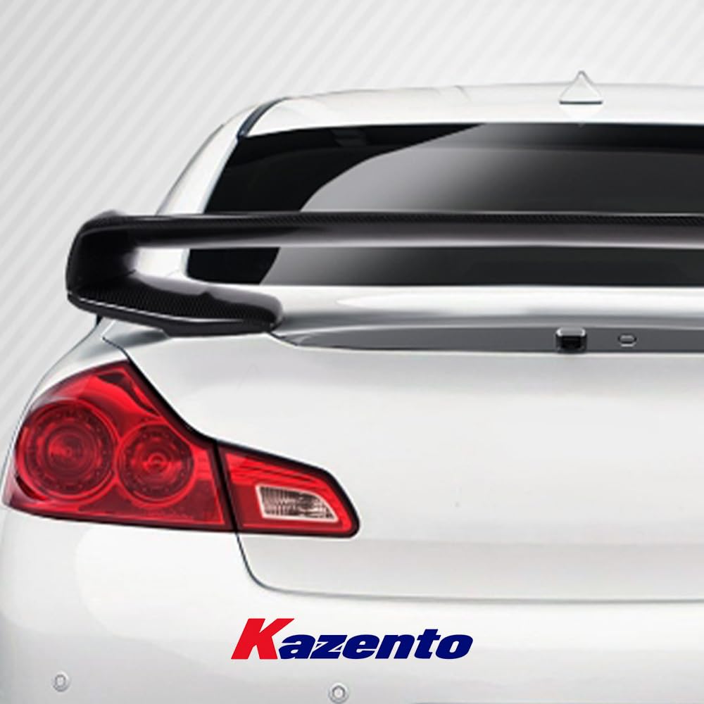 Kazento For Infiniti G37 Coupe 2008-13 (2 Door Only) GTR Style Carbon Rear Trunk Spoiler - Kazento Carbon Parts