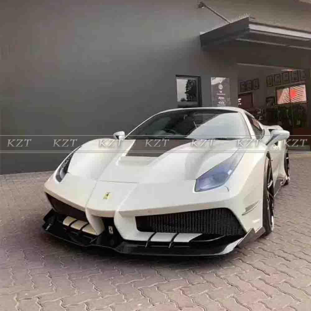 For Ferrari 488 MS Style Carbon + FRP Body Kits 27PCS FB/RB/SS/HD/KITS - Kazento Carbon Parts
