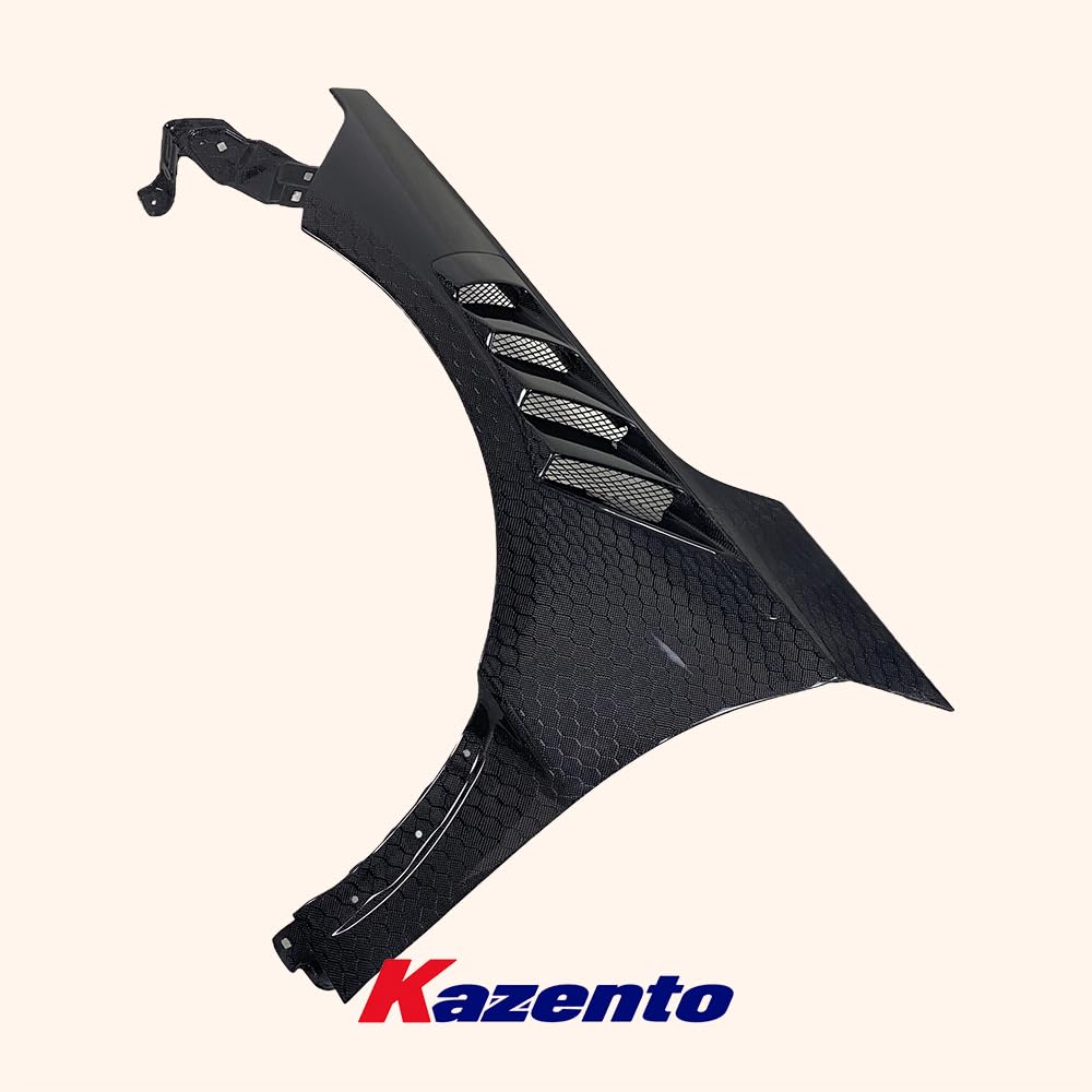 Kazento For Honda Civic Type R FL5 KZ Style Honeycomb Carbon Cooling Vented Front Fender - Kazento Carbon Parts