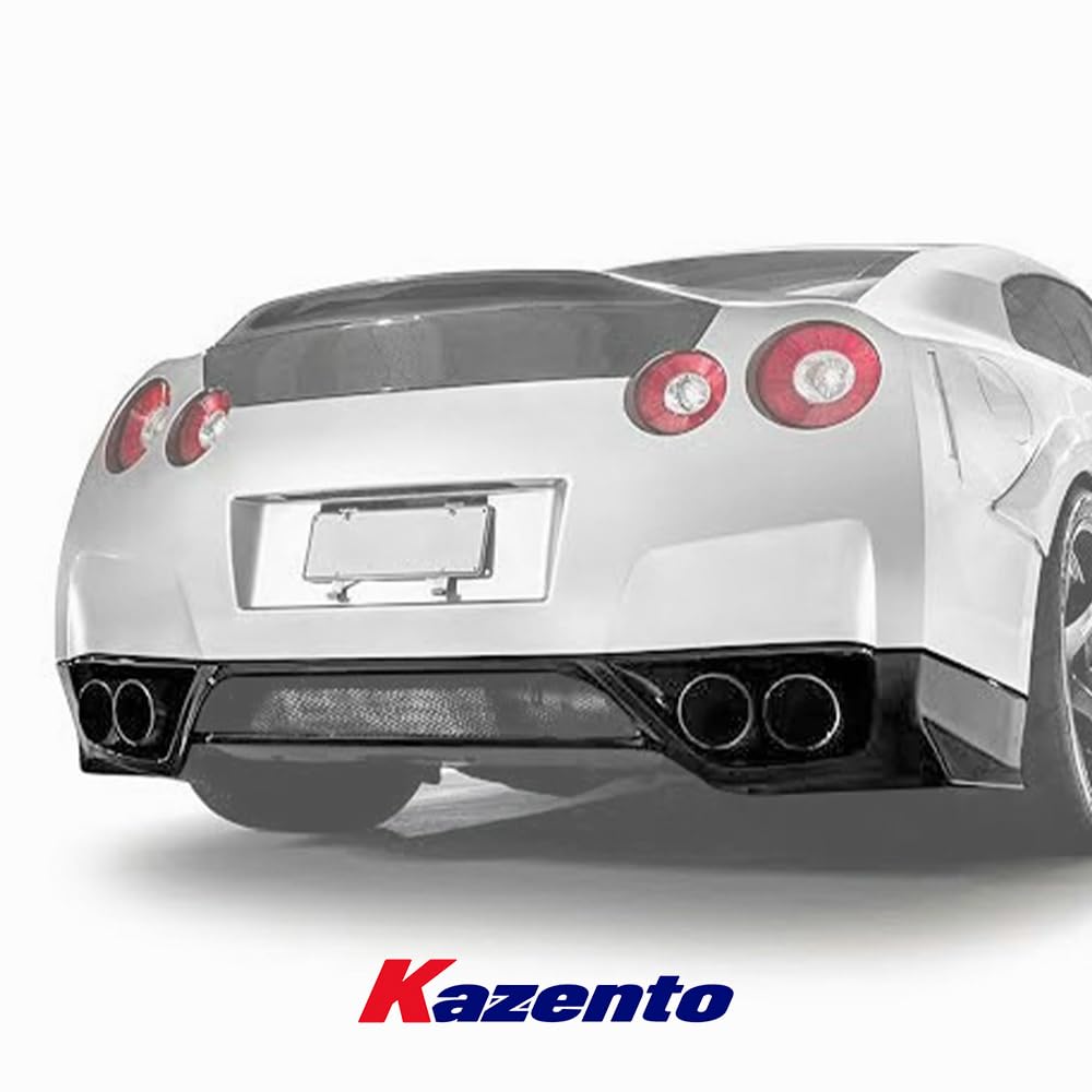 Kazento For Nissan GTR R35 (08-11 Only) OE Style Carbon Fiber Rear Bumper Lip Diffuser - Kazento Carbon Parts