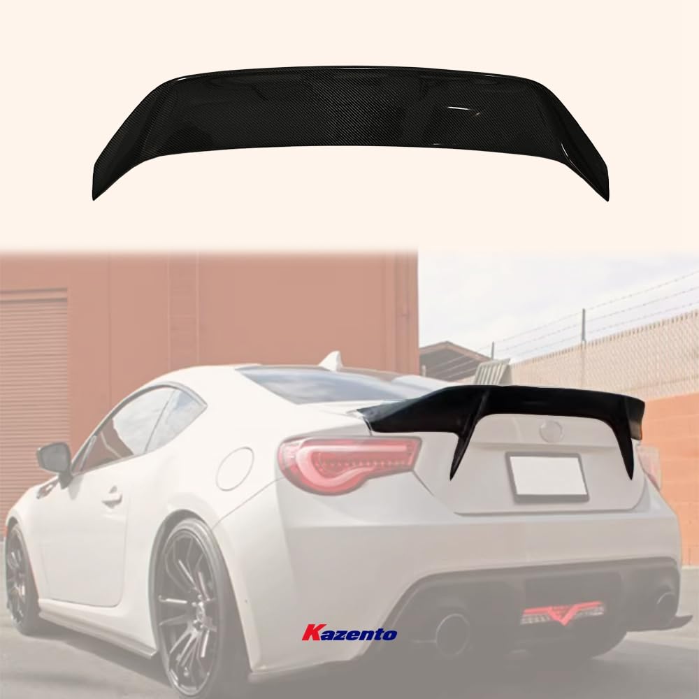Kazento For GT86 13-20 BRZ AB Style For Toyota Carbon Fiber Rear Bumper Trunk Spoiler Wing - Kazento Carbon Parts