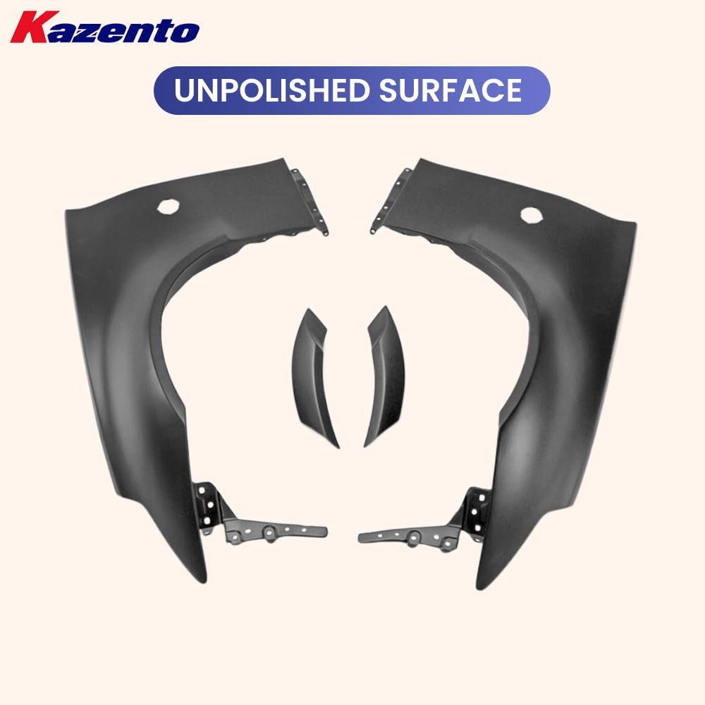 Kazento For Nissan Fairlady Z34 370Z Coupe 09-20 WB Style Front Fender +30mm Fiberglass - Kazento Carbon Parts