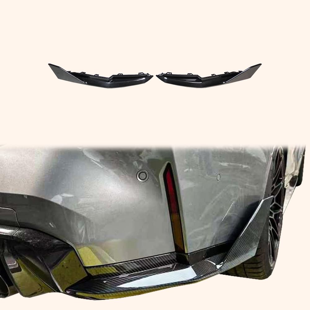 Kazento For BMW M4 G82 20-24 2 Door Coupe Rear Bumper Spat Lip Pair - Kazento Carbon Parts
