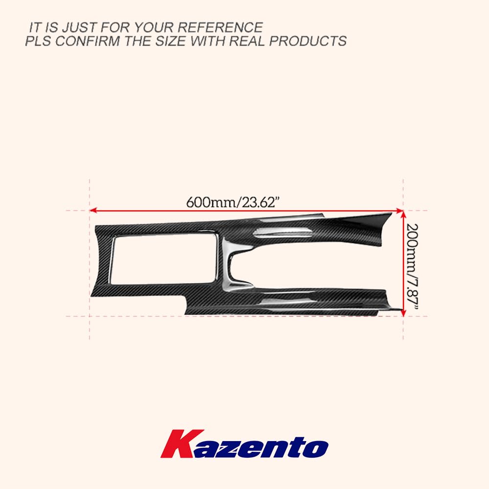 Kazento For Nissan GTR R35 (08-16 RHD Only) Carbon Fiber Interior Center Console Cover - Kazento Carbon Parts