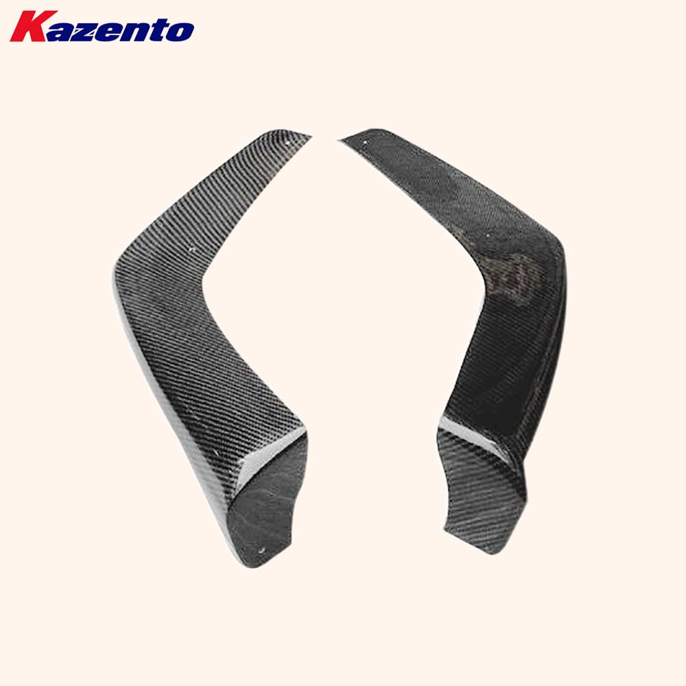 Kazento For Mitsubishi EVO 10 X CZ4A 07-16 V-Style Carbon Fiber Front Splitter Cover Lip - Kazento Carbon Parts