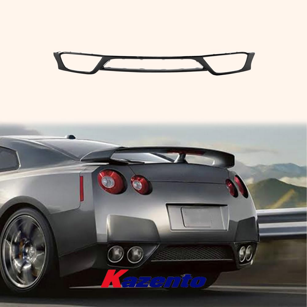 Kazento For Nissan GTR R35 (08-11 Only) OE Style Carbon Fiber Rear Bumper Lip Diffuser - Kazento Carbon Parts
