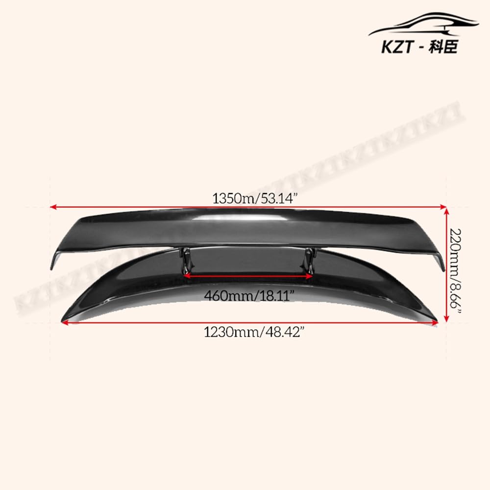 For Nissan 09 Onwards 370Z Z34 Vrs2 Type Rear Spoiler (1360Mm) Fiber Glass Universal Wing For Car Vehicle Body Parts Kits - Kazento Carbon Parts