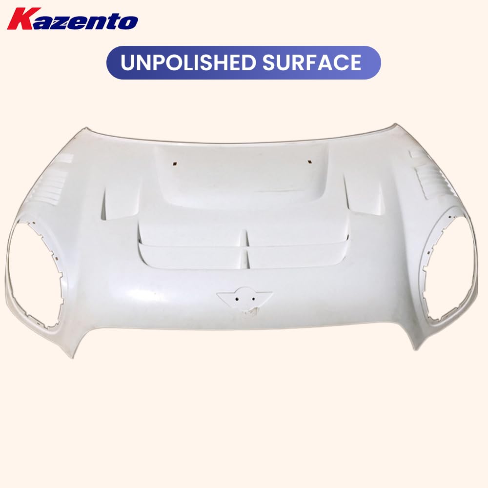 Kazento For Mini Countryman Cooper S R60 5Dr 2010-16 DG Style Fiberglass Vented Hood - Kazento Carbon Parts