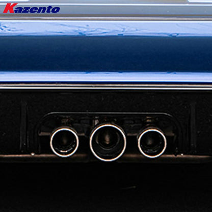 Kazento For Honda 11th Civic FE1 Sedan 22-24 PP TypeR Style Rear Bumper Middle Exhaust - Kazento Carbon Parts