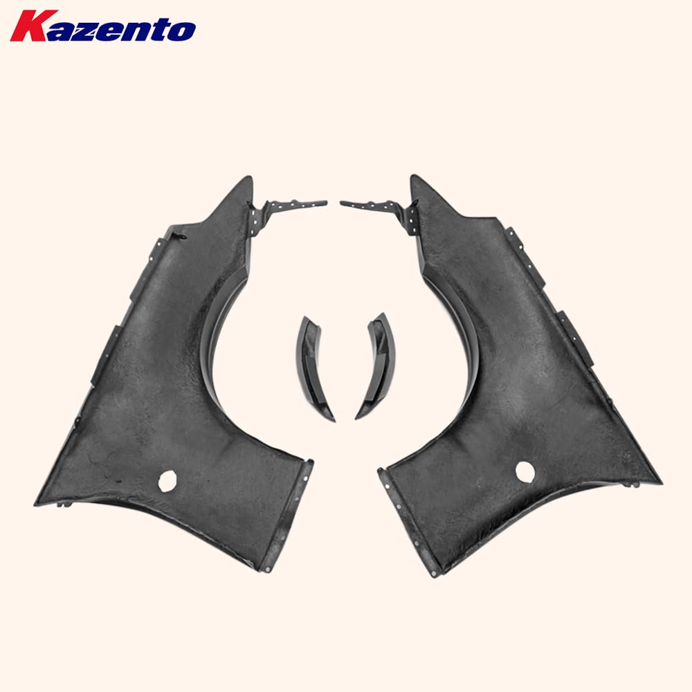 Kazento For Nissan Fairlady Z34 370Z Coupe 09-20 WB Style Front Fender +30mm Fiberglass - Kazento Carbon Parts