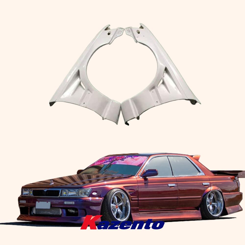 Kazento For Nissan Laurel C33 4 Door Fiberglass Unpaint FRP Front Side Fender Flare Pair - Kazento Carbon Parts