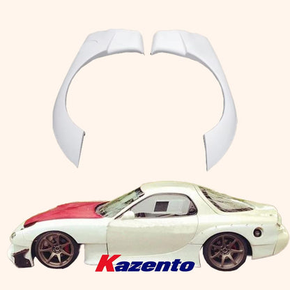 Kazento For Mazda RX7 FD3S RE-GT Kit Fiberglass FRP Unpaint Rear Panel Fender Flares - Kazento Carbon Parts