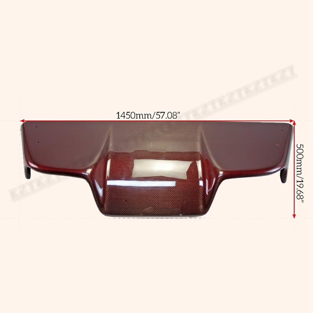 For 03-08 Z33 For Nissan 350Z Infiniti G35 Coupe 2D Jdm Ts Style Rear Diffuser 6Pcs (With Fitting) Carbon Fiber (Red Color) - Kazento Carbon Parts