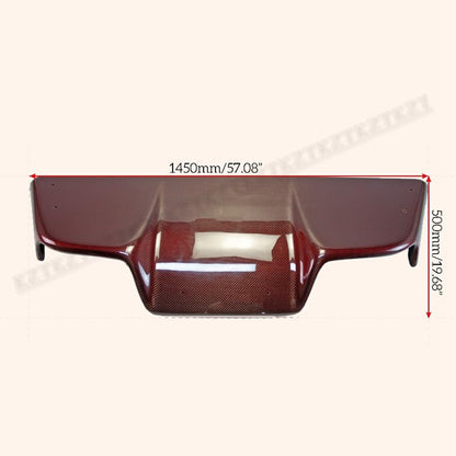 For 03-08 Z33 For Nissan 350Z Infiniti G35 Coupe 2D Jdm Ts Style Rear Diffuser 6Pcs (With Fitting) Carbon Fiber (Red Color) - Kazento Carbon Parts