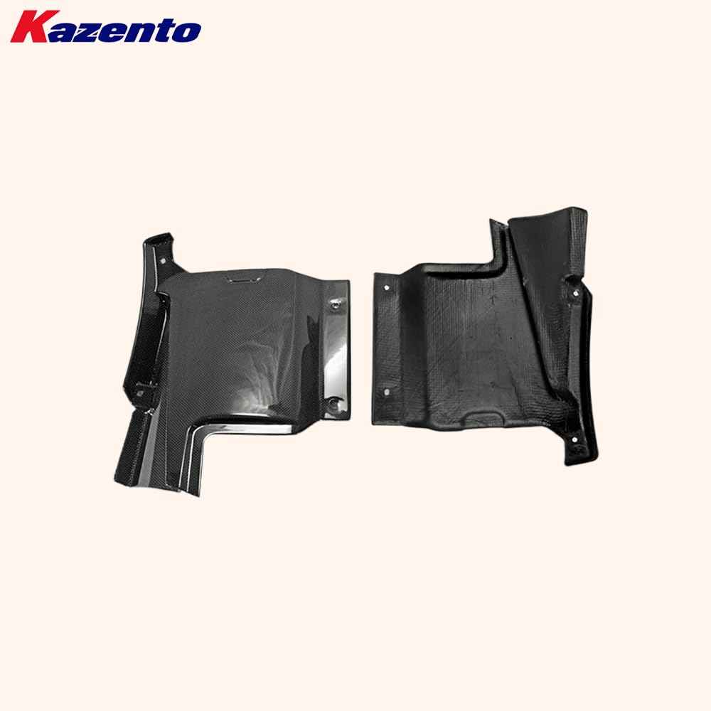 Kazento For Ferrari F430 430 05-09 1K Carbon Fiber Engine Manifold Replacement Pair - Kazento Carbon Parts