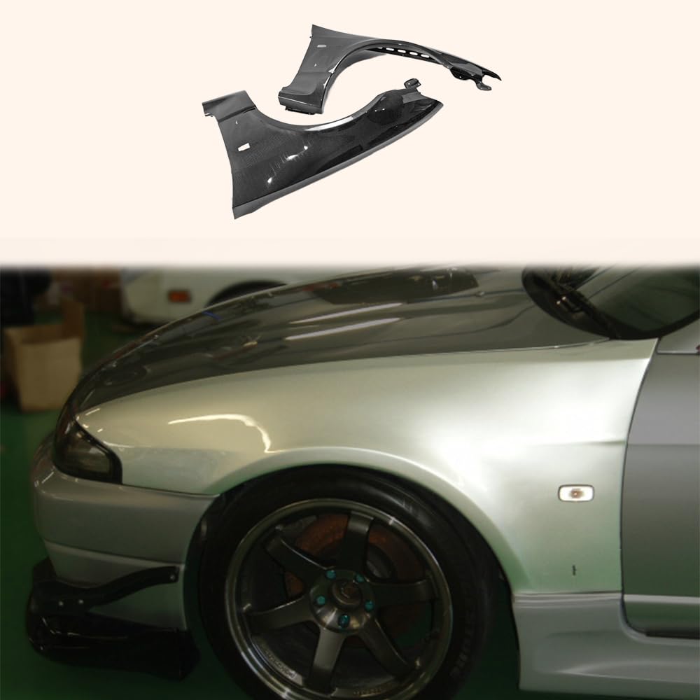 Kazento For Nissan Skyline R33 Gtr Bcnr33 Rf Style Front Wide Vented Fender Carbon Fiber - Kazento Carbon Parts