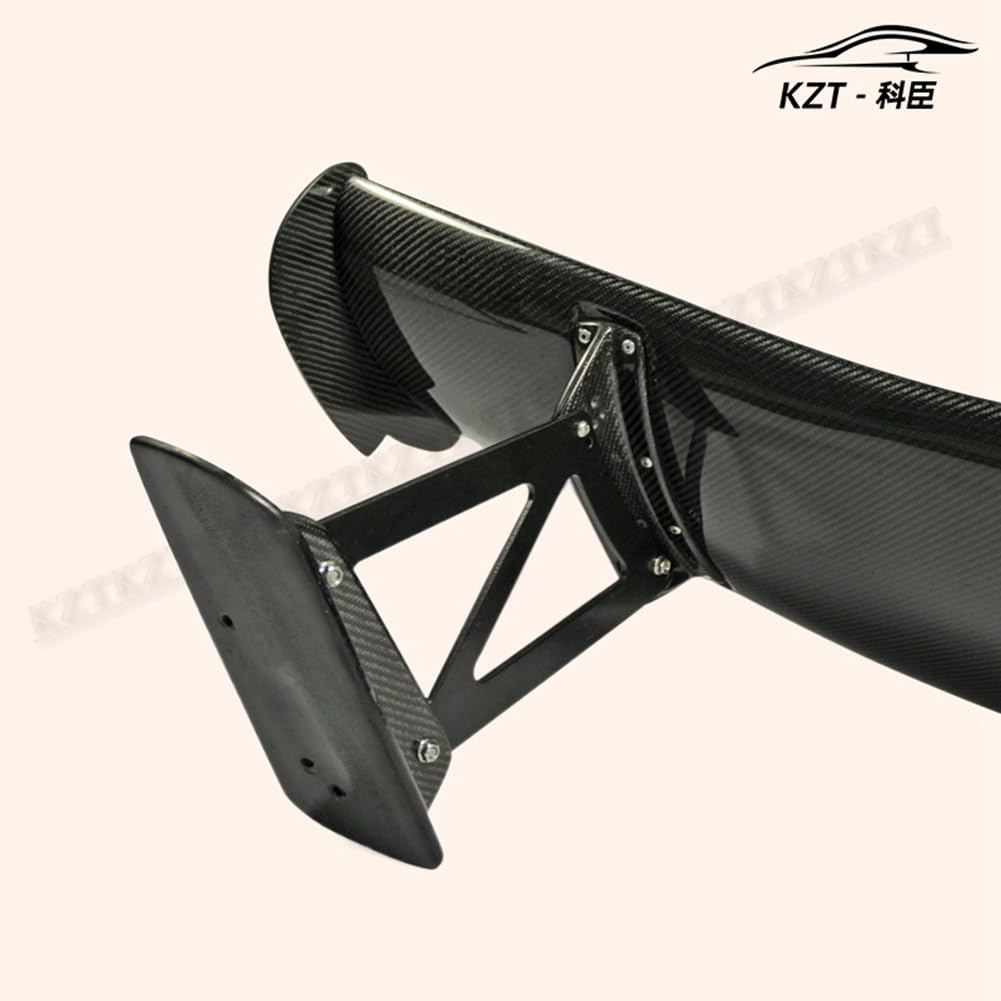 For Honda Civic FD2 Js Racing Rear GT Spoiler (1500mm long) Partial Carbon Fiber(base with FRP) Car Body Parts Kits - Kazento Carbon Parts
