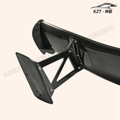 For Honda Civic FD2 Js Racing Rear GT Spoiler (1500mm long) Partial Carbon Fiber(base with FRP) Car Body Parts Kits - Kazento Carbon Parts
