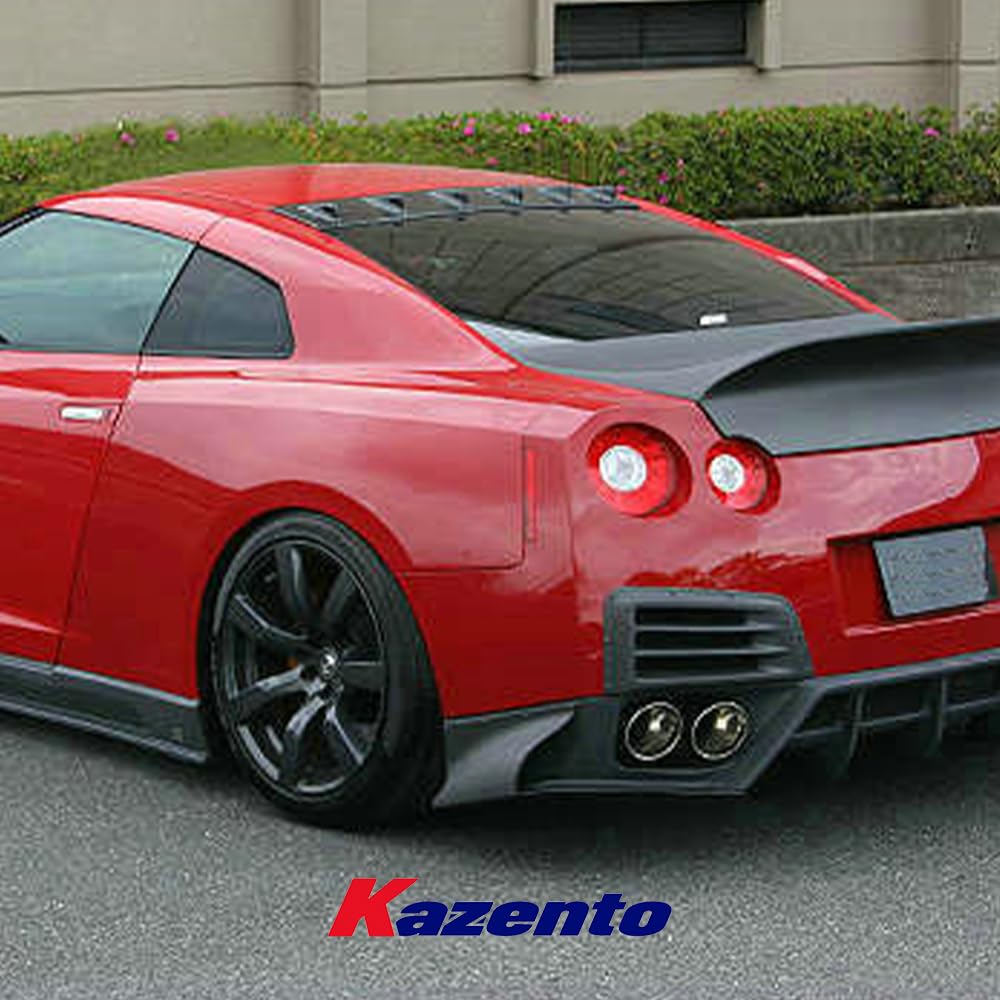 Kazento For Nissan GTR R35 (08-16 Only) VTX Style Fiberglass Roof Spoiler Wing Lip - Kazento Carbon Parts