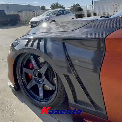 Kazento For Infiniti Q60 Cv37 17 Onwards Epa Type Front Vented Fender Carbon Fiber - Kazento Carbon Parts