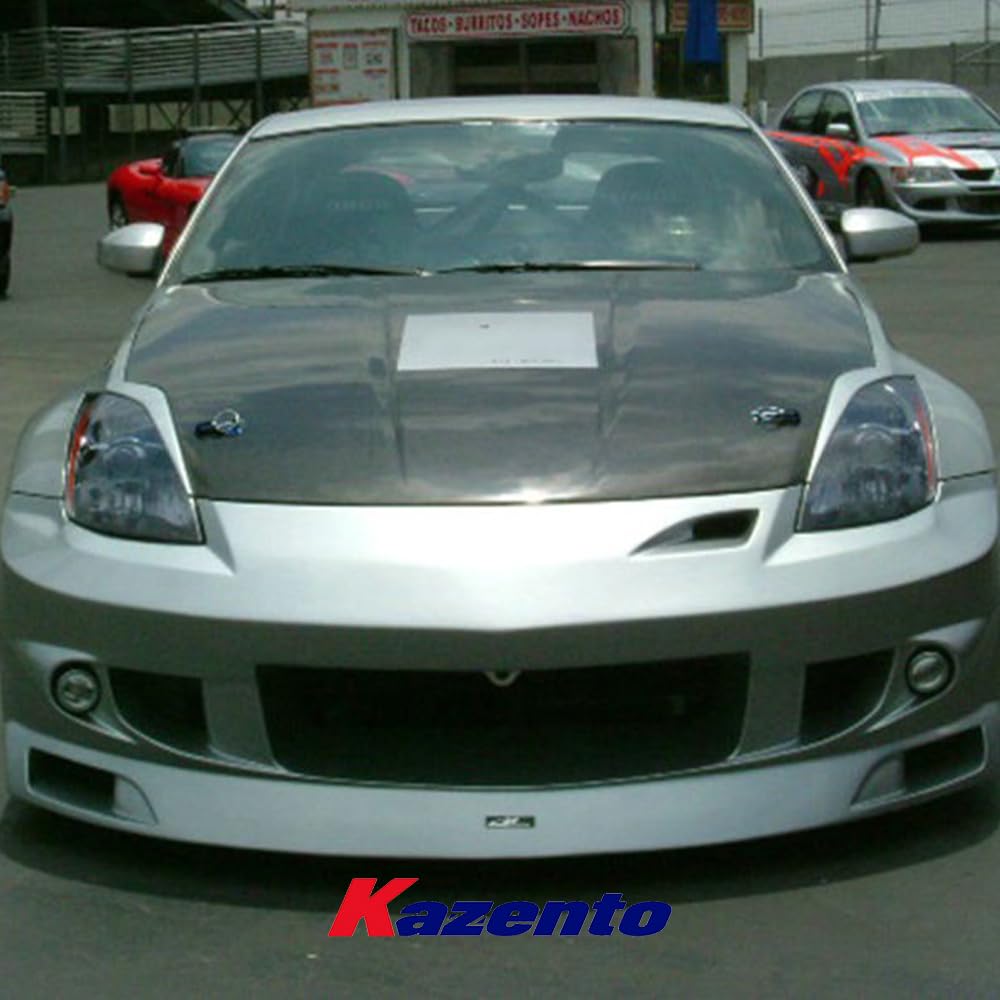Kazento For Nissan 2003-08 Z33 350Z JP Style Fiberglass FRP Unpaint Front Bumper Body - Kazento Carbon Parts