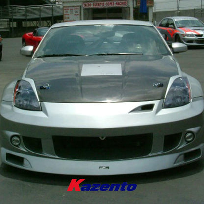 Kazento For Nissan 2003-08 Z33 350Z JP Style Fiberglass FRP Unpaint Front Bumper Body - Kazento Carbon Parts