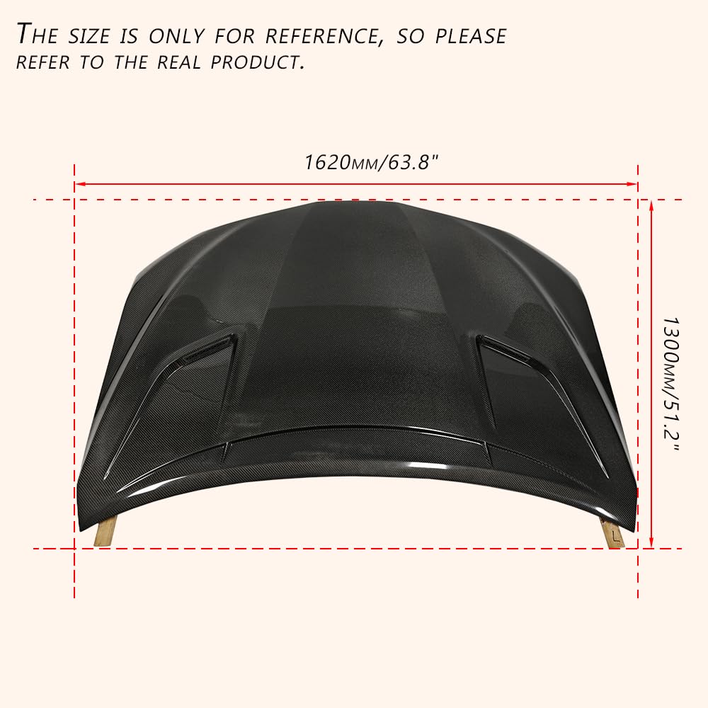 Kazento For Toyota Camry 2018-2023 Carbon Fiber Front Bumper Vented Cooling Hood Bonnet - Kazento Carbon Parts