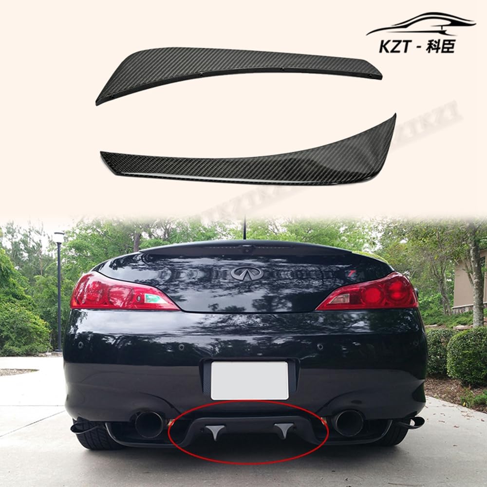 For 03-08 for Nissan Z33 350Z Infiniti G35 Coupe 2D Jdm Ts Style Rear Diffuser Blade (For Type 1 Ts Style Rear Diffuser (With Fitting)) Carbon Fiber - Kazento Carbon Parts
