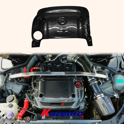 Kazento For 2003-2006 Nissan 350Z Z33 Front Hood Engine Cover - Kazento Carbon Parts
