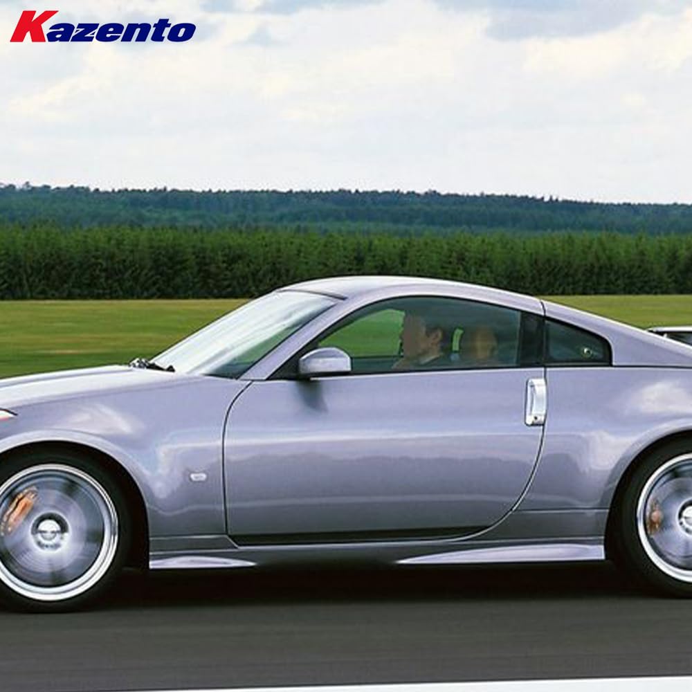 Kazento USA Shipping For Nissan 350Z NIS Version 1 Fiberglass Side Skirts Rocker Panels Side Parts - Kazento Carbon Parts