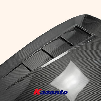 Kazento For Honda S2000 02-09 JS Style Carbon Fiber Front Bumper Hood Bonnet Body Kits - Kazento Carbon Parts