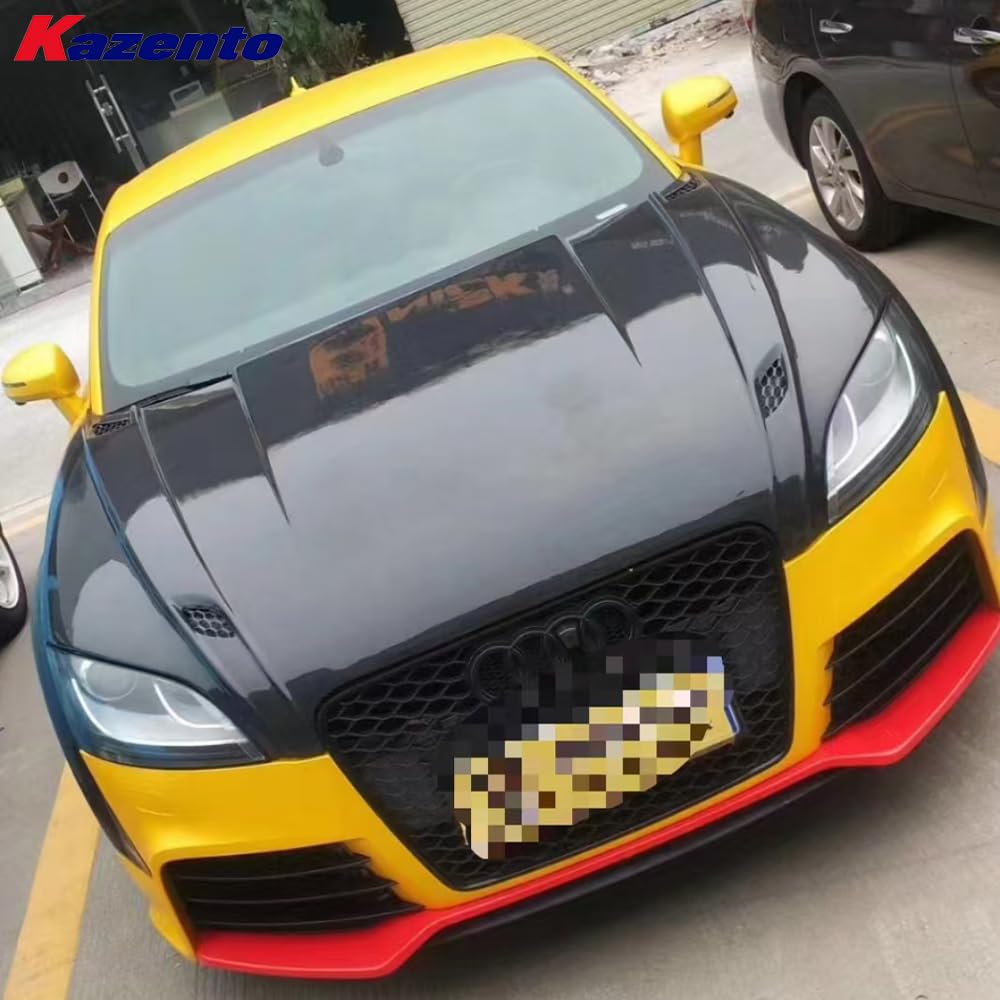 Kazento For Audi TT MK2 TTS TTRS 8J Coupe 2006-14 Vented Cooling Carbon Fiber Hood - Kazento Carbon Parts