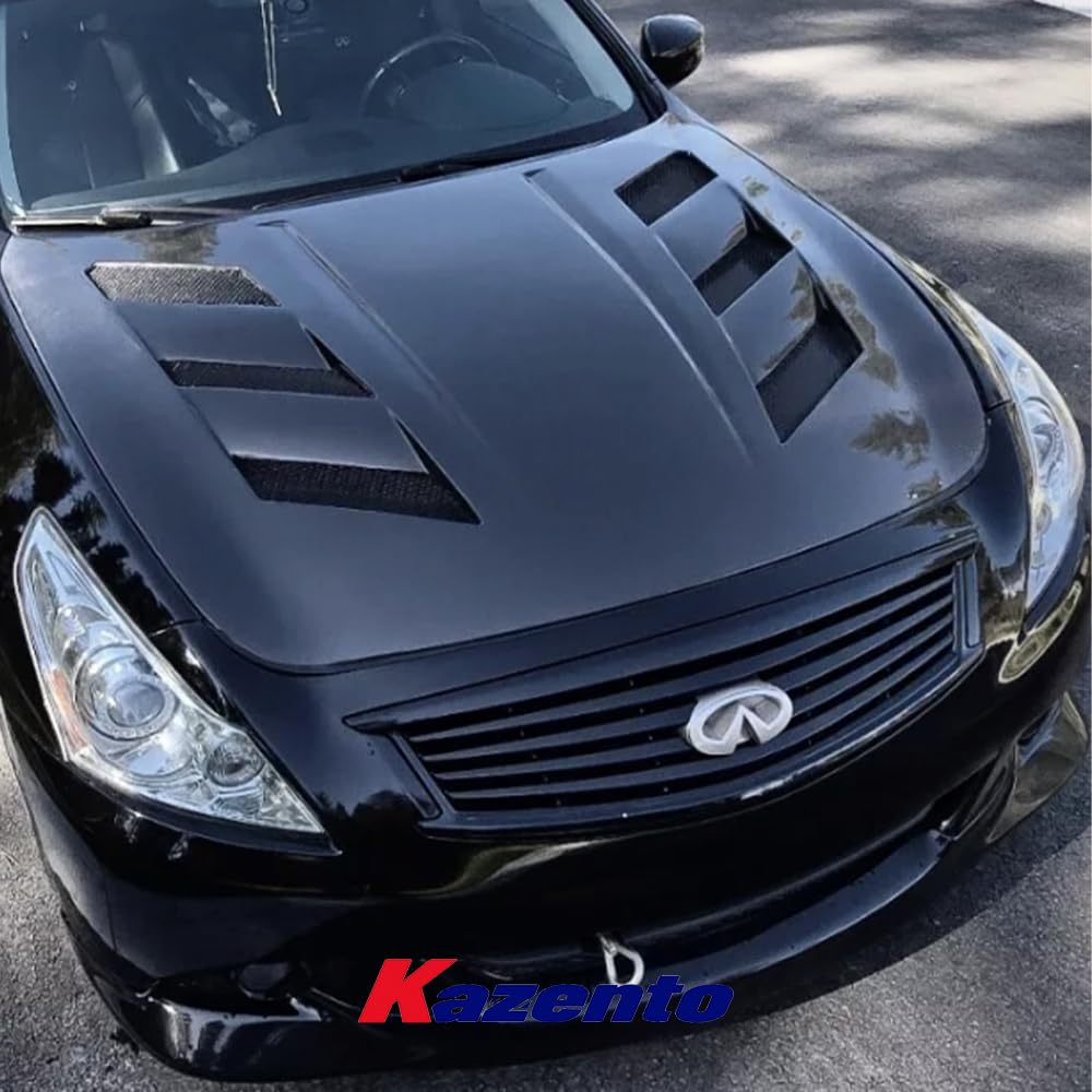 Kazento For Infiniti G37 4 Door (Sedan Only) KZ Style Forged Carbon Fiber Front Hood Bonnet - Kazento Carbon Parts