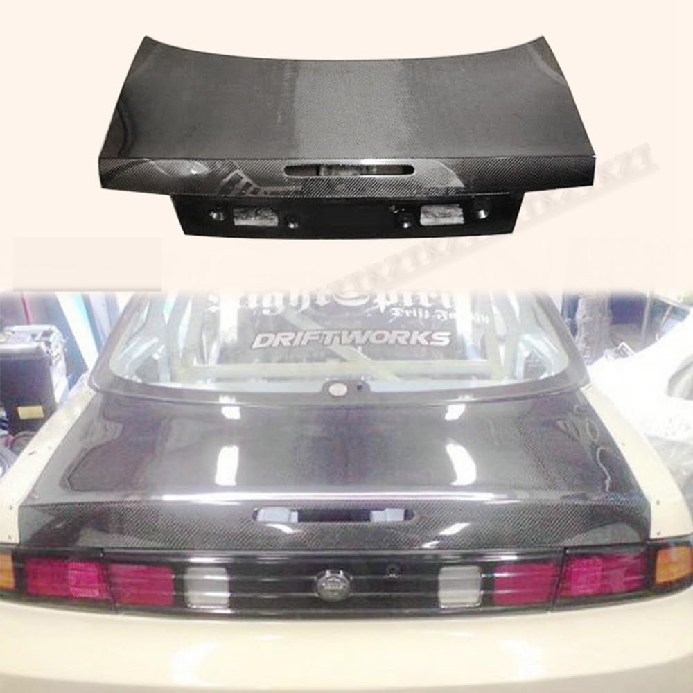 For S14 S14A For Nissan Trunk With Brake Light Hole Carbon Fiber - Kazento Carbon Parts