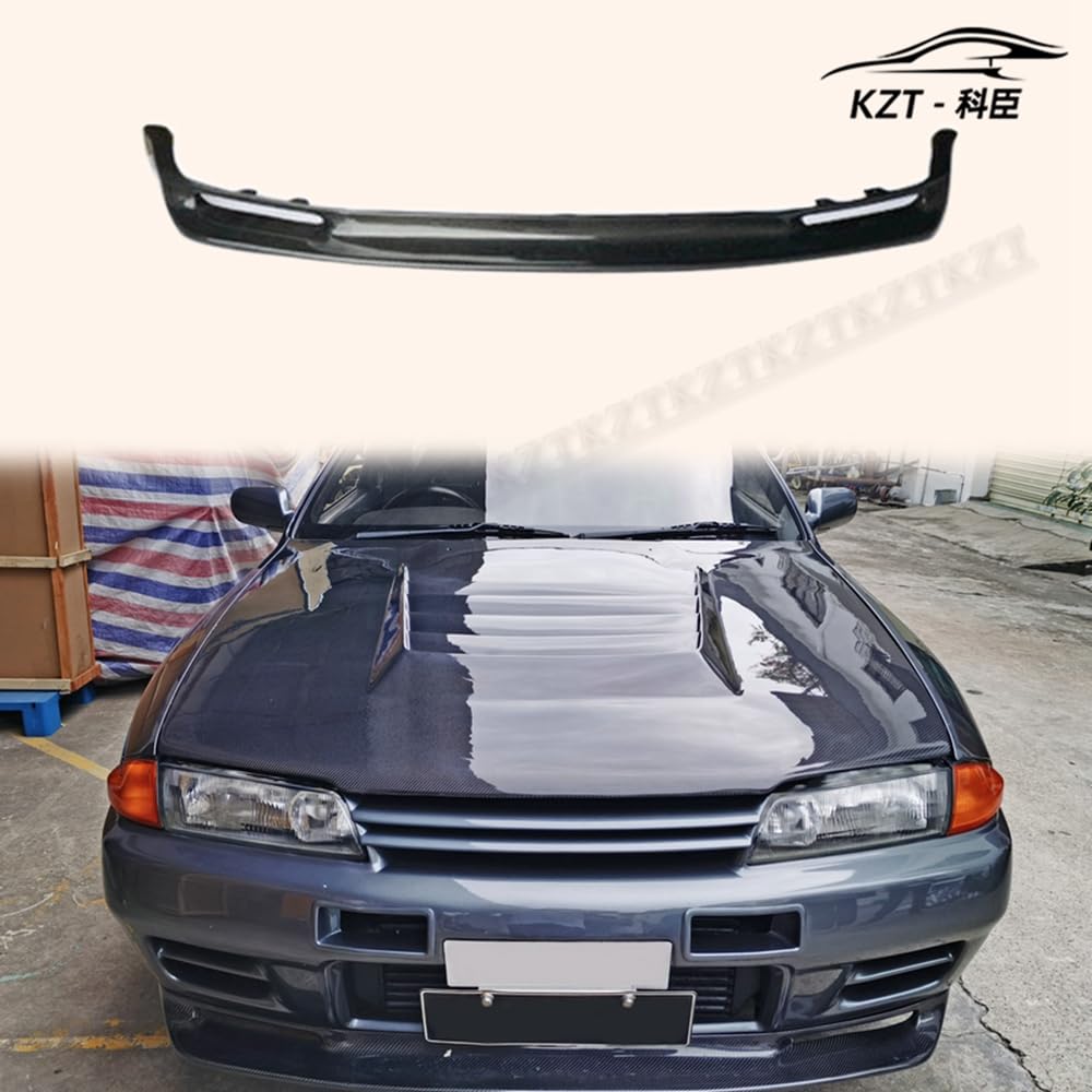For Nissan Skyline R32 Gtr Jun Front Bumper Lip (Will Fit On Standard Gtr Front Bumper Only) Chin Splitter Spoiler Carbon Fiber Body Kits - Kazento Carbon Parts