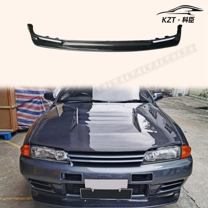 For Nissan Skyline R32 Gtr Jun Front Bumper Lip (Will Fit On Standard Gtr Front Bumper Only) Chin Splitter Spoiler Carbon Fiber Body Kits - Kazento Carbon Parts