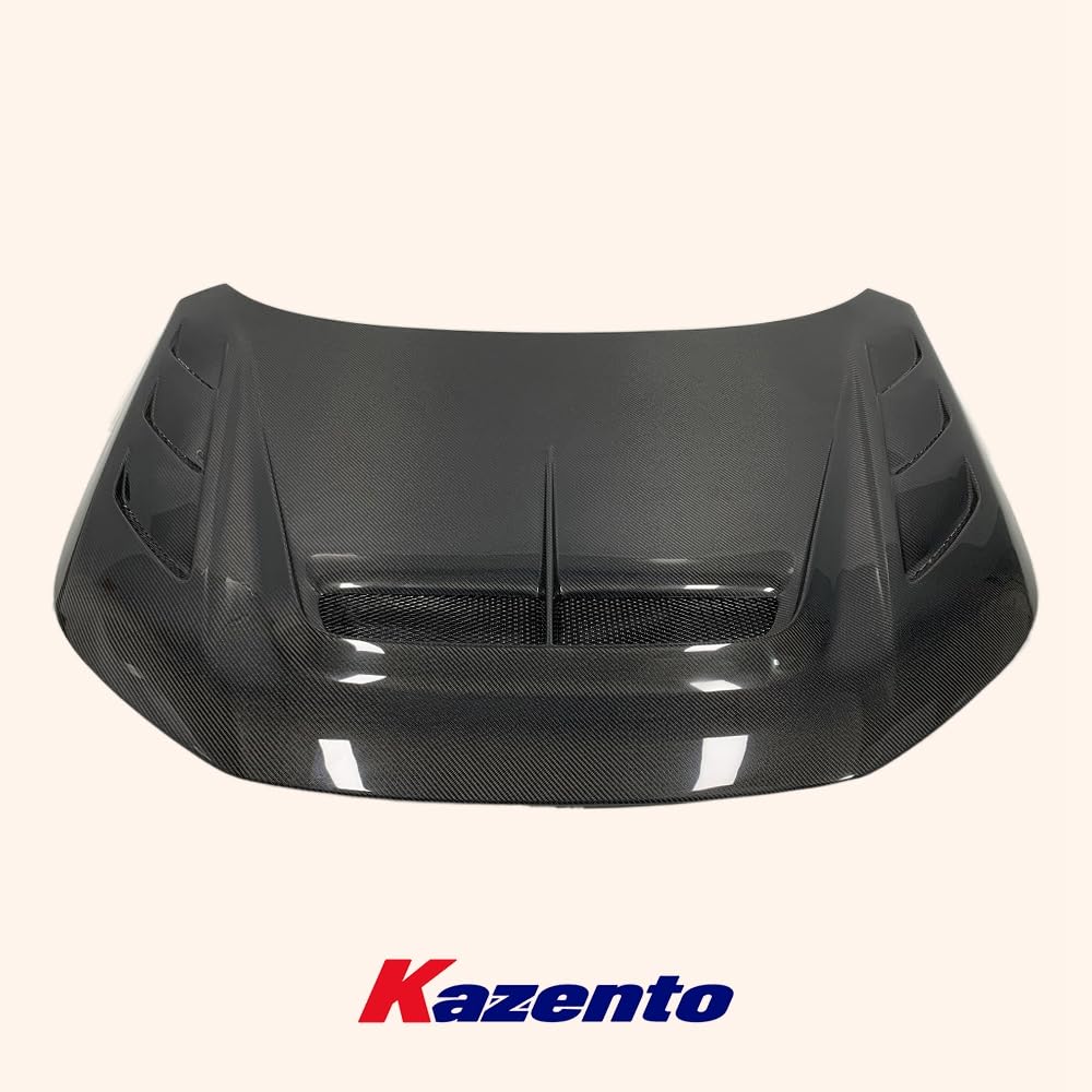 Kazento USA Shipping For Honda Civic FL5 Type R Carbon Fiber Vented Cooling Front Bumper Hood Bonnet - Kazento Carbon Parts