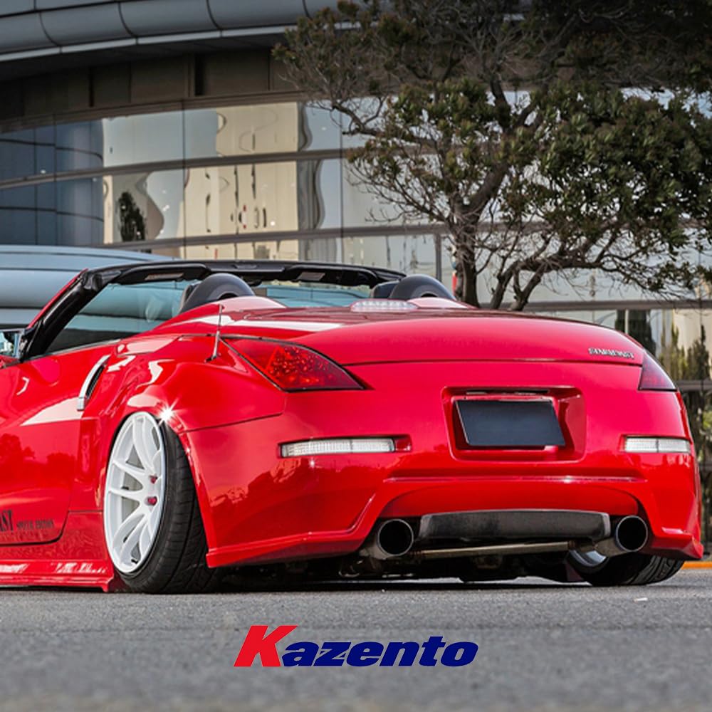 Kazento For Nissan Fairlady Z33 350Z DO Style Fiberglass Wide Body Rear Bumper With Lip - Kazento Carbon Parts