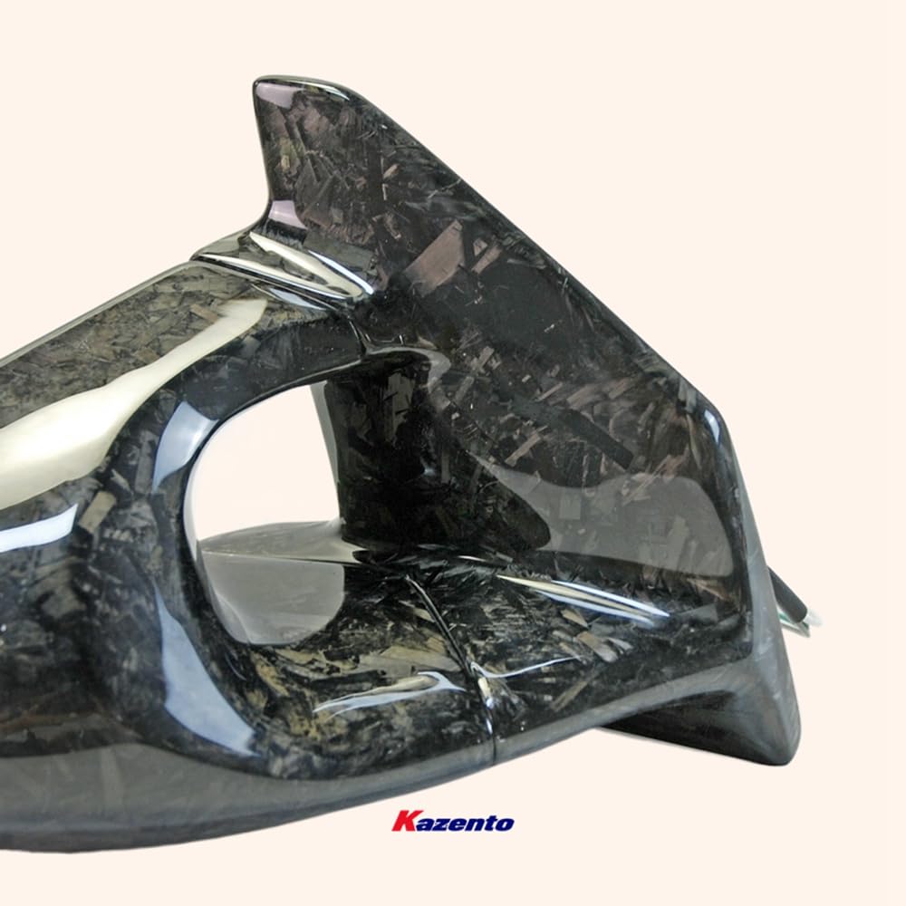 Kazento For Evo 7 8 9 Ct9A For Mitsubishi Aero Side-view Mirror (Left Hand Drive Vehicle) Rearview Mirror Guard Covers Carbon Fiber Forged Looks - Kazento Carbon Parts