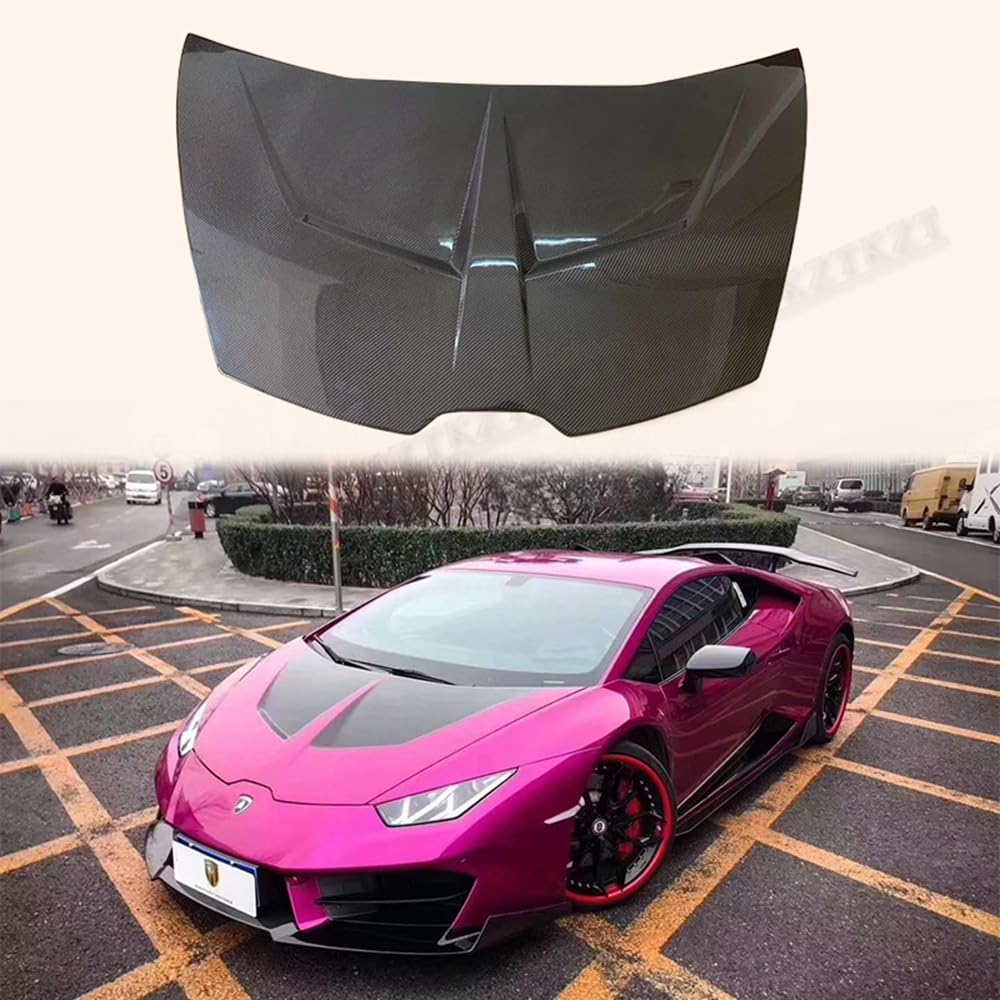 For Lamborghini Huracan LP610 V2 Style Double Side Carbon Fiber Hood Bonnet - Kazento Carbon Parts