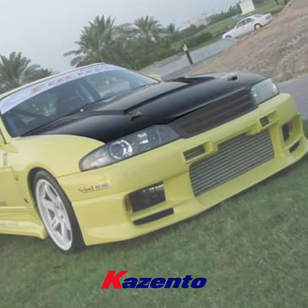 Kazento For Nissan Skyline R33 GTR Only TS Style Carbon Fiber Vented Front Hood Bonnet - Kazento Carbon Parts