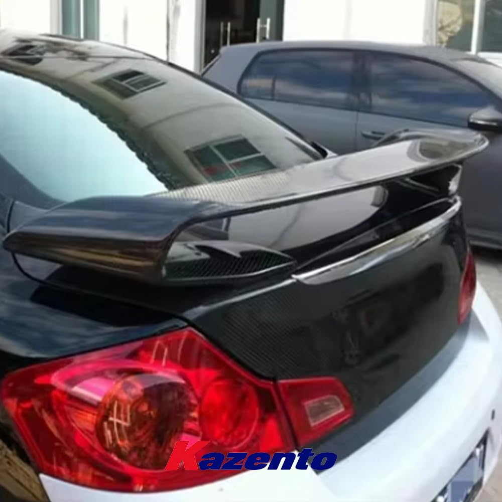 Kazento For Infiniti G37 Coupe 2008-13 (2 Door Only) GTR Style Carbon Rear Trunk Spoiler - Kazento Carbon Parts
