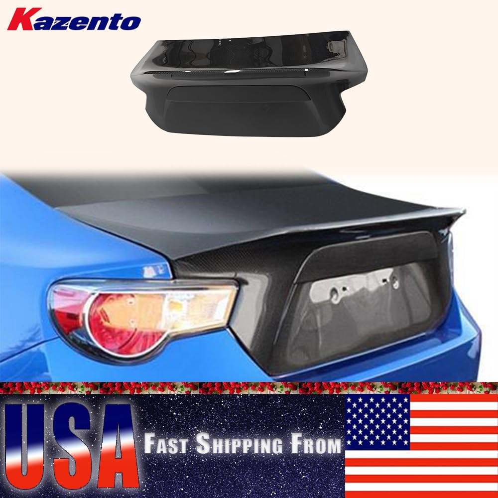 Kazento USA Shipping For Subaru FRS Scion BRZ FT86 2013-2020 D-Style Carbon Fiber Trunk Deck Boot Lid - Kazento Carbon Parts