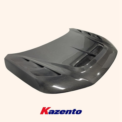 Kazento USA Shipping For Honda Civic FL5 Type R Carbon Fiber Vented Cooling Front Bumper Hood Bonnet - Kazento Carbon Parts