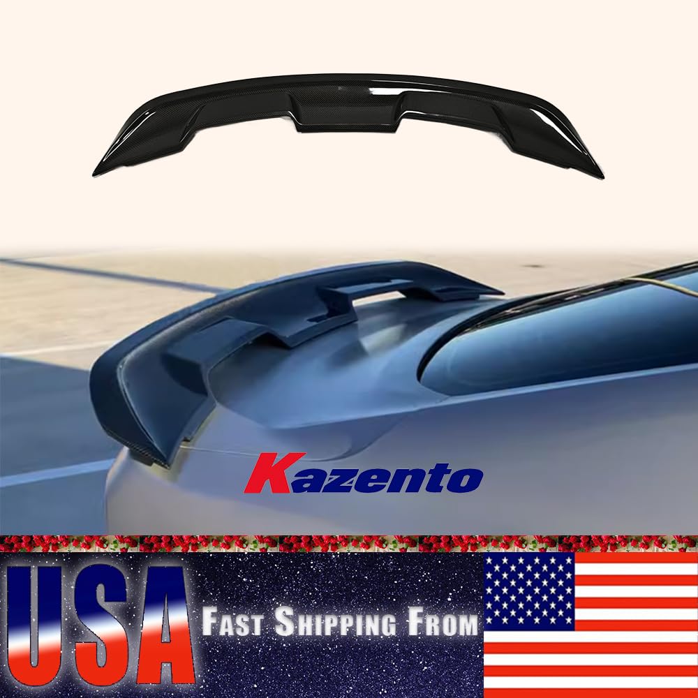 Kazento For Ford Mustang 15-20 GT500 Style Carbon Rear Trunk GT Spoiler Wing Body Kits Shipping from the USA - Kazento Carbon Parts