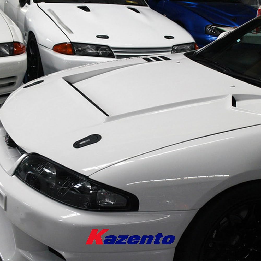 Kazento For Nissan Skyline R33 GTR Only TS Style Carbon Fiber Vented Front Hood Bonnet - Kazento Carbon Parts