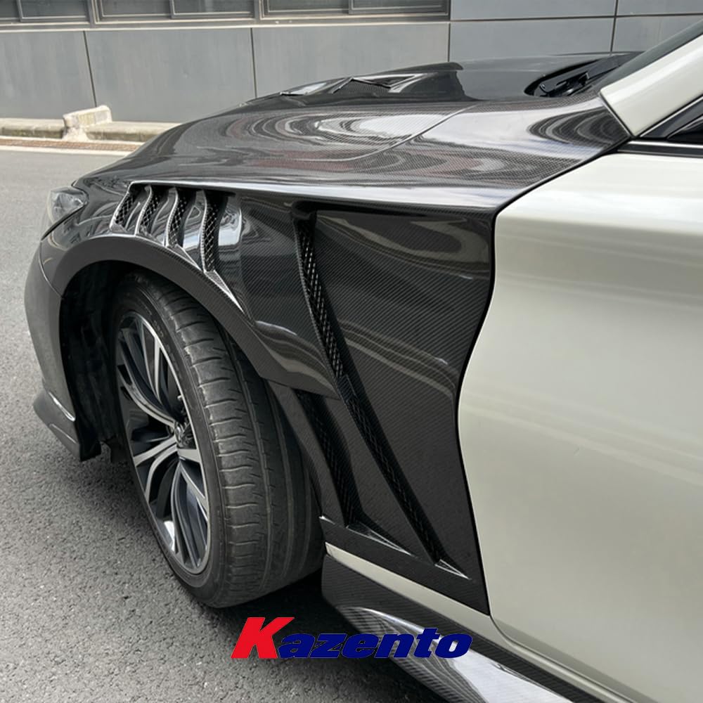 Kazento For Infiniti Q60 Cv37 17 Onwards Epa Type Front Vented Fender Carbon Fiber - Kazento Carbon Parts