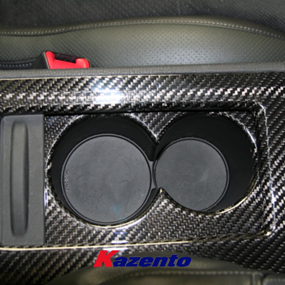 Kazento For Nissan GTR R35 (08-16 LHD Only) KZ Carbon Cup Holder Cover Interior Kits - Kazento Carbon Parts