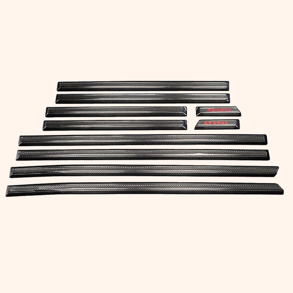 For Benz W463 G500 G63 G55 G350 AMG Side Door Moulding Trim Dry Carbon 10pcs - Kazento Carbon Parts