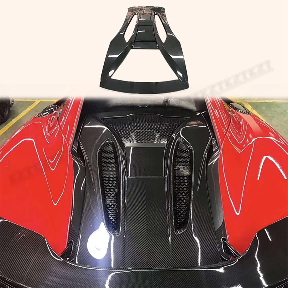 For Mclaren 570S 540C 570GT Carbon Fiber Rear Engine Cover Scoop Vents - Kazento Carbon Parts